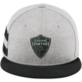 Lansing Spartans New Era Shadow Heather Striped Flat Bill Snapback Cap