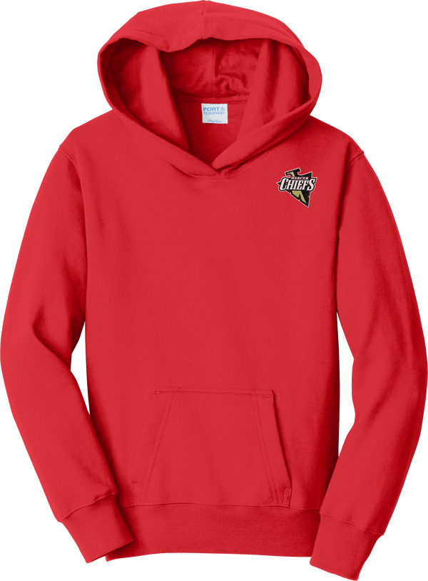 Mercer Chiefs Youth Fan Favorite Fleece Pullover Hooded Sweatshirt