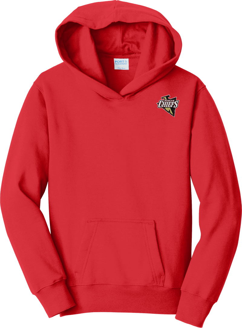 Mercer Chiefs Youth Fan Favorite Fleece Pullover Hooded Sweatshirt