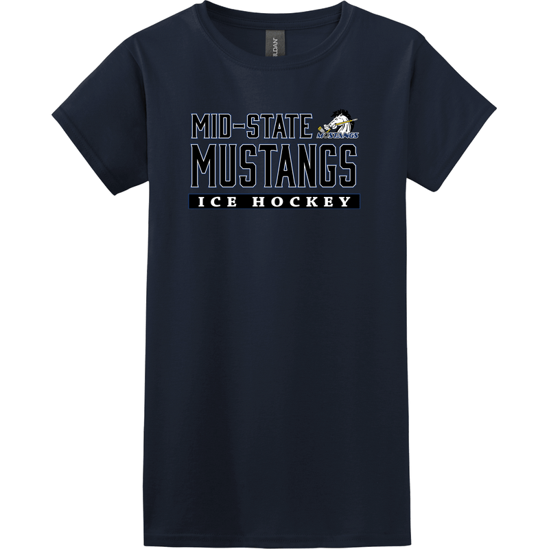 Mid-State Mustangs Softstyle Ladies' T-Shirt