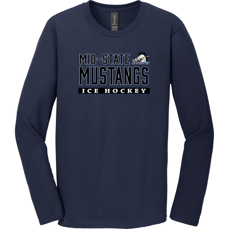 Mid-State Mustangs Softstyle Long Sleeve T-Shirt