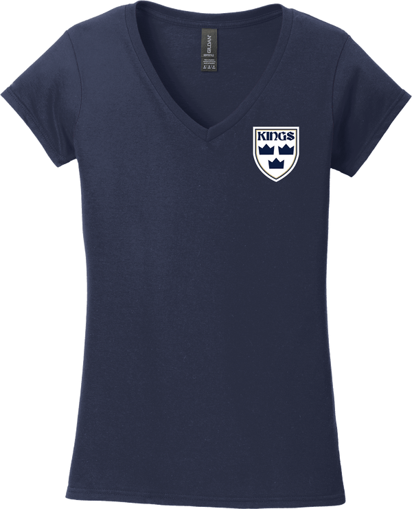 North Jersey Kings Softstyle Ladies Fit V-Neck T-Shirt