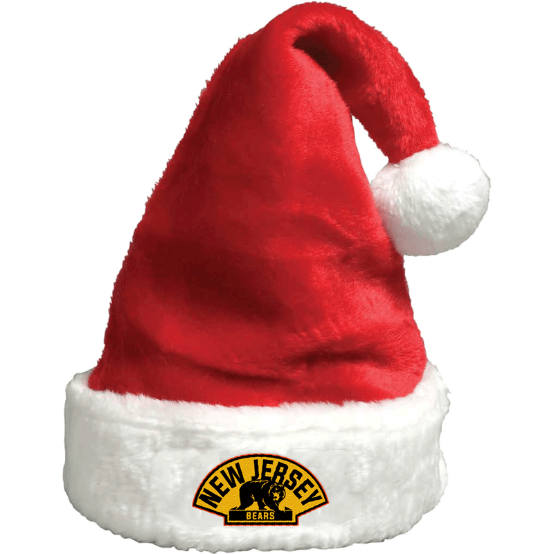 NJ Bears Plush Santa Hat