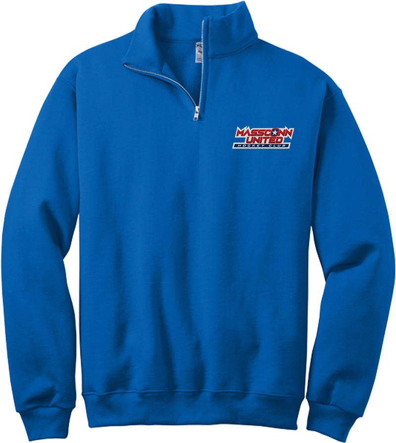 Mass Conn United NuBlend 1/4-Zip Cadet Collar Sweatshirt