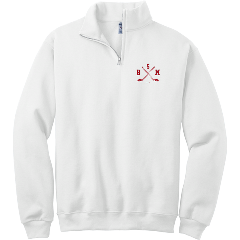 BSM Hockey NuBlend 1/4-Zip Cadet Collar Sweatshirt