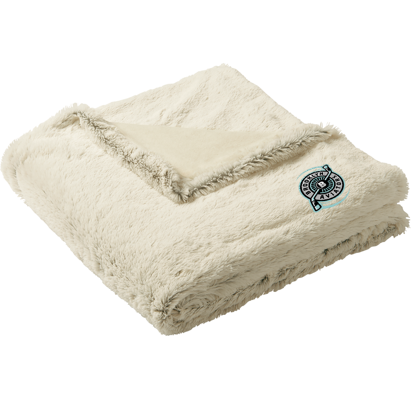 Brooklyn Aviators Faux Fur Blanket