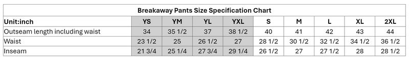 Kensington Valley Rebels Breakaway Youth Jogger Pants