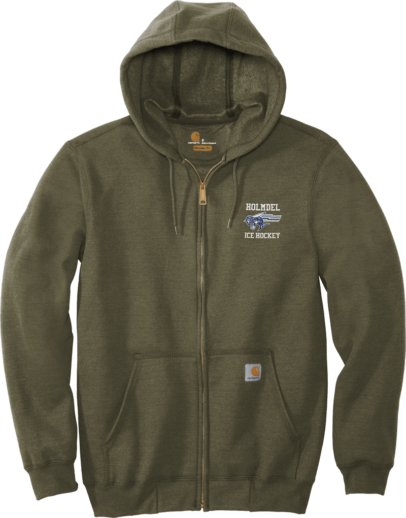 Holmdel Hockey Carhartt Midweight Hooded Zip-Front Sweatshirt