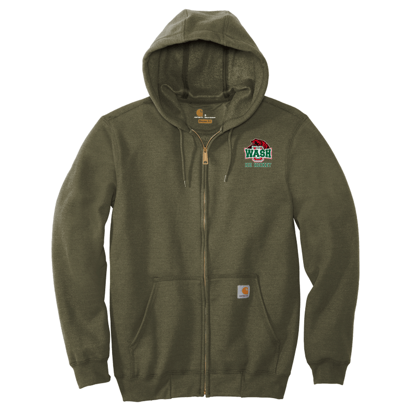 Wash U Carhartt Midweight Hooded Zip-Front Sweatshirt