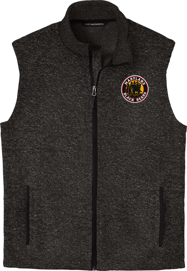 Maryland Black Bears Sweater Fleece Vest