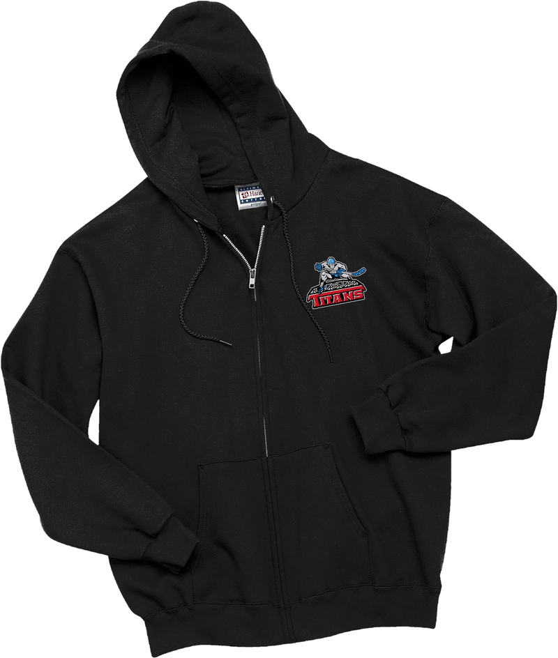 NJ Titans Ultimate Cotton - Full-Zip Hooded Sweatshirt