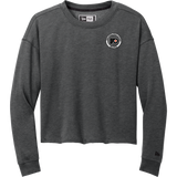 Philadelphia Flyers Elite New Era Ladies Tri-Blend Fleece Crop Crew