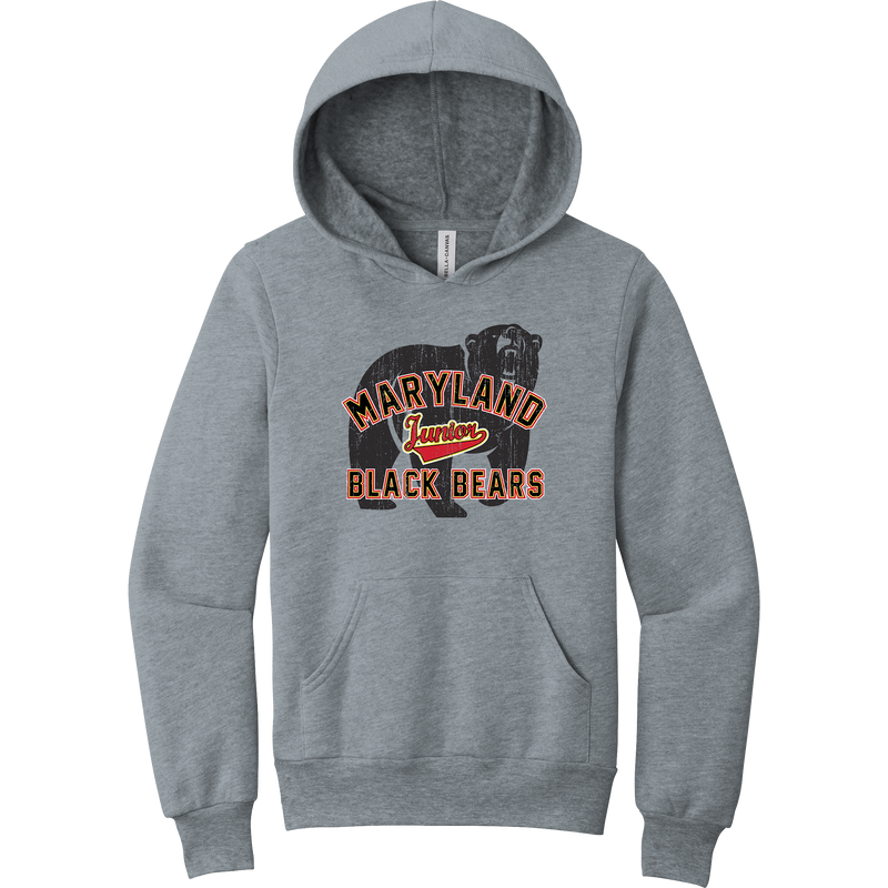 MD Jr. Black Bears Youth Sponge Fleece Pullover Hoodie