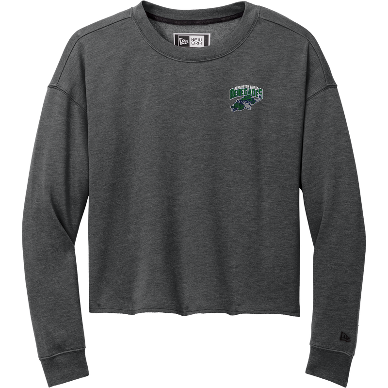 Kensington Valley Renegades New Era Ladies Tri-Blend Fleece Crop Crew