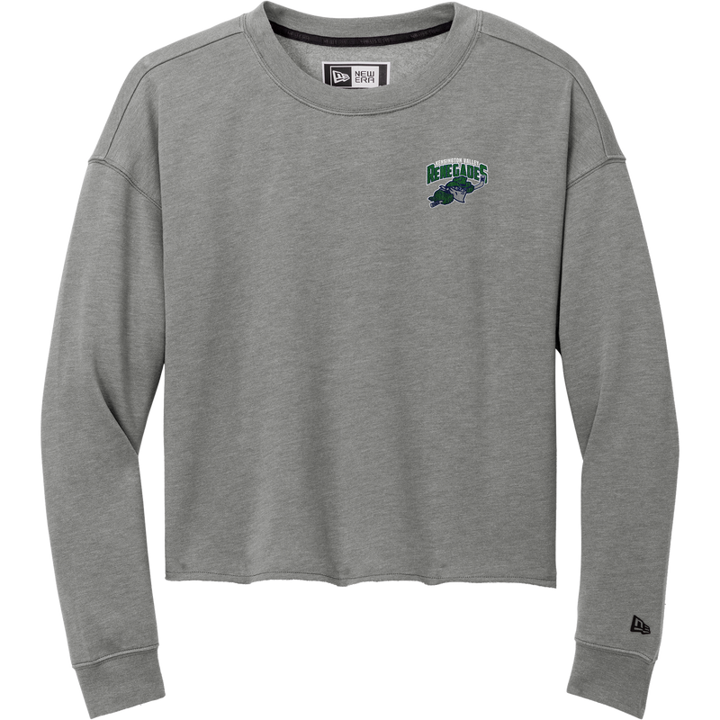 Kensington Valley Renegades New Era Ladies Tri-Blend Fleece Crop Crew