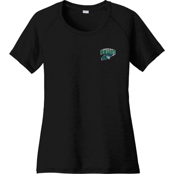 Kensington Valley Renegades Ladies PosiCharge Tri-Blend Wicking Scoop Neck Raglan Tee