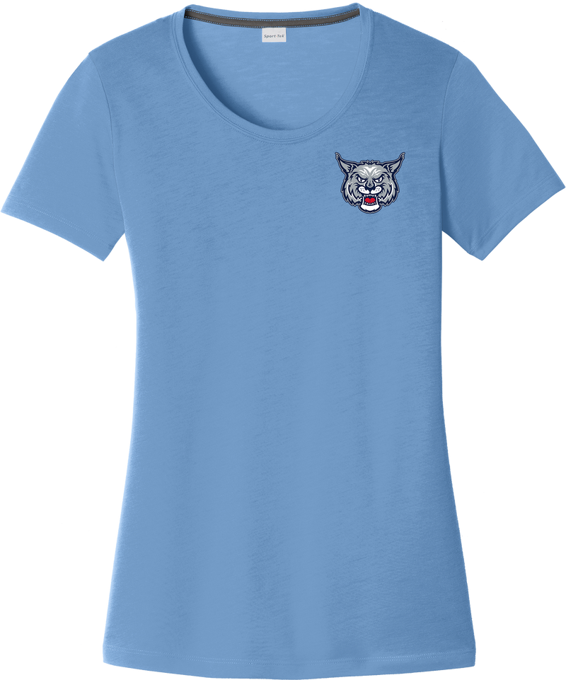 CT Bobcats Ladies PosiCharge Competitor Cotton Touch Scoop Neck Tee