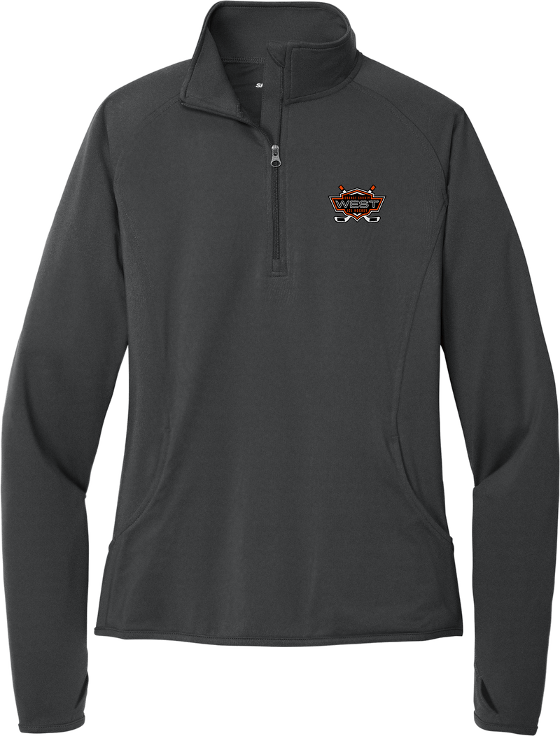 Orange County West Ladies Sport-Wick Stretch 1/4-Zip Pullover