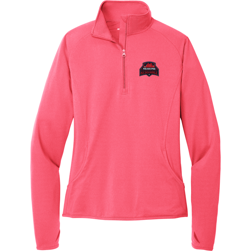 Philadelphia Resistance Ladies Sport-Wick Stretch 1/4-Zip Pullover