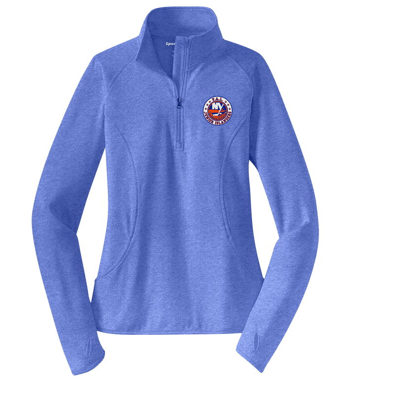 PAL Jr. Islanders Ladies Sport-Wick Stretch 1/4-Zip Pullover