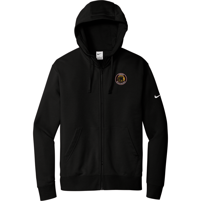 MD Jr. Black Bears Nike Club Fleece Sleeve Swoosh Full-Zip Hoodie