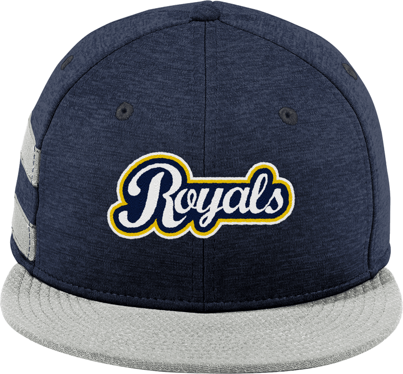 Royals Hockey Club New Era Shadow Heather Striped Flat Bill Snapback Cap