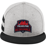 Philadelphia Resistance New Era Shadow Heather Striped Flat Bill Snapback Cap