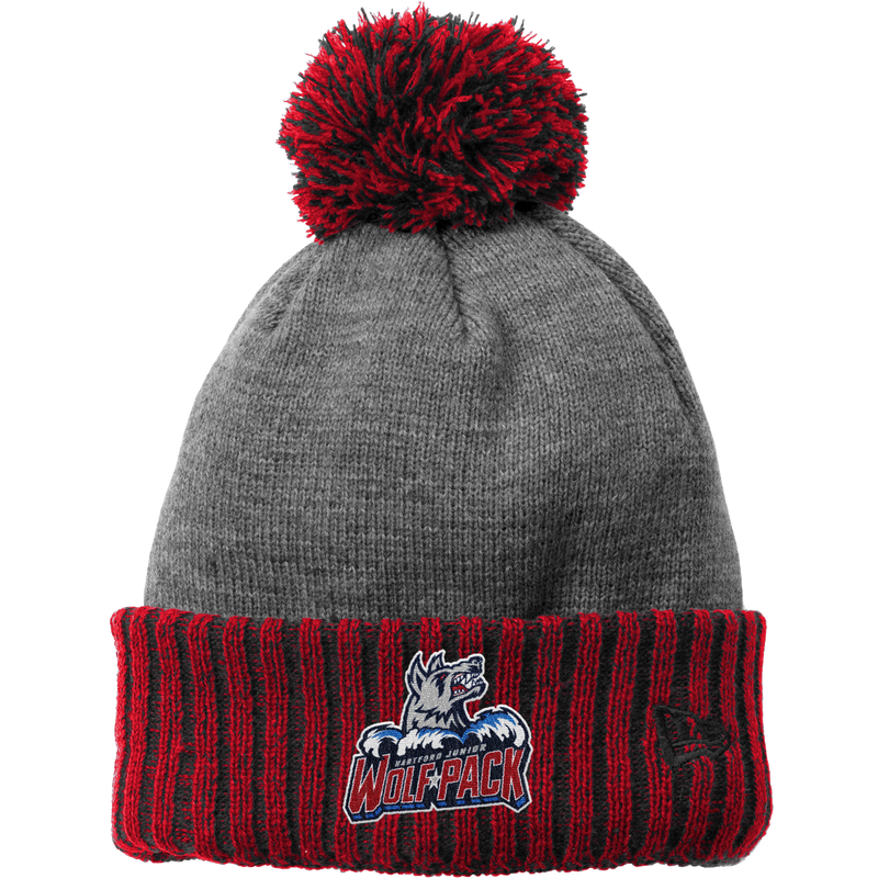 Hartford Jr. Wolfpack New Era Colorblock Cuffed Beanie