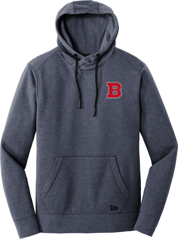 CT Bobcats New Era Tri-Blend Fleece Pullover Hoodie