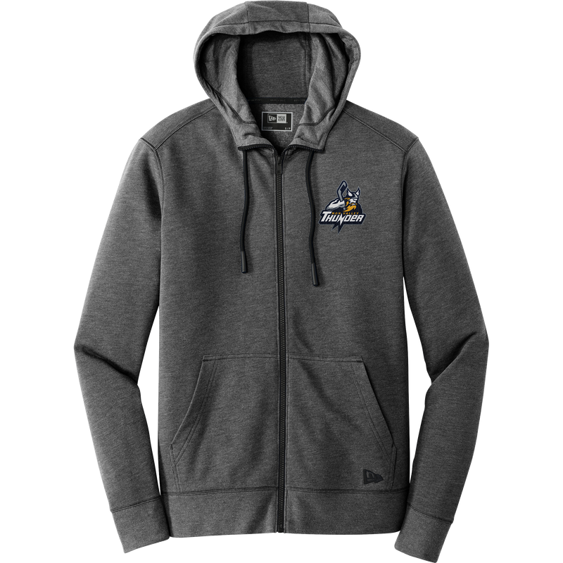 Mon Valley Thunder New Era Tri-Blend Fleece Full-Zip Hoodie