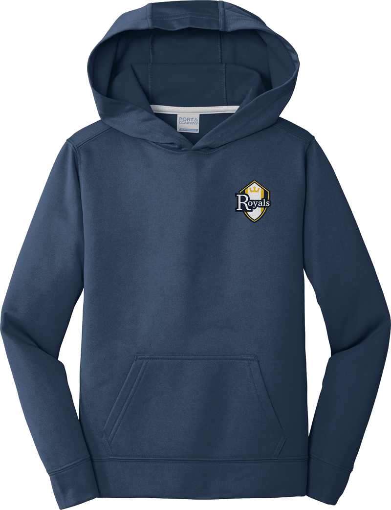 Royals Hockey Club Youth Performance Fleece Pullover Hooded Sweatshirt