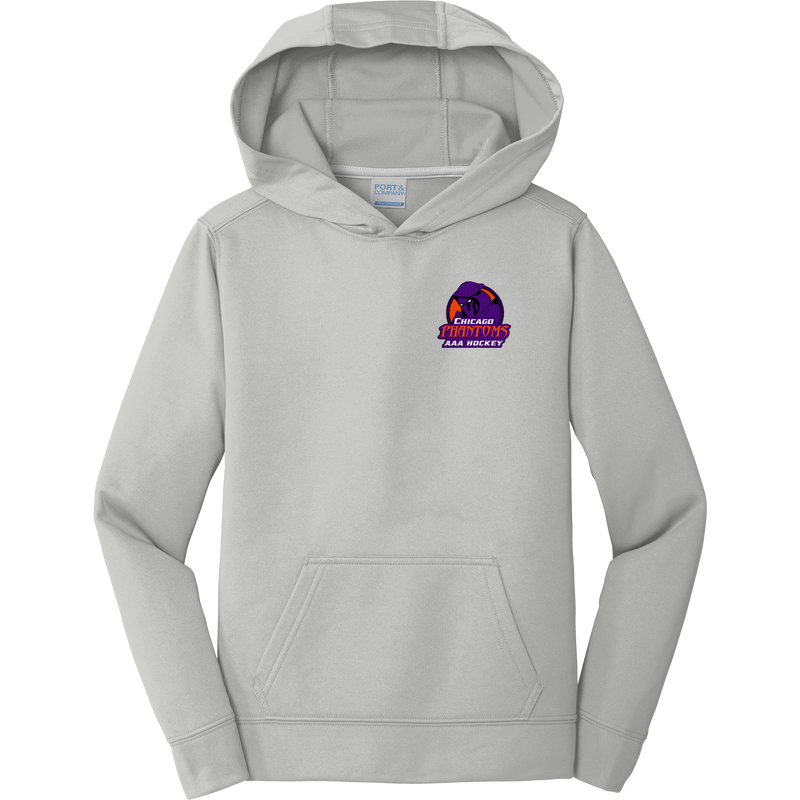 Chicago Phantoms Youth Performance Fleece Pullover Hooded Sweatshirt