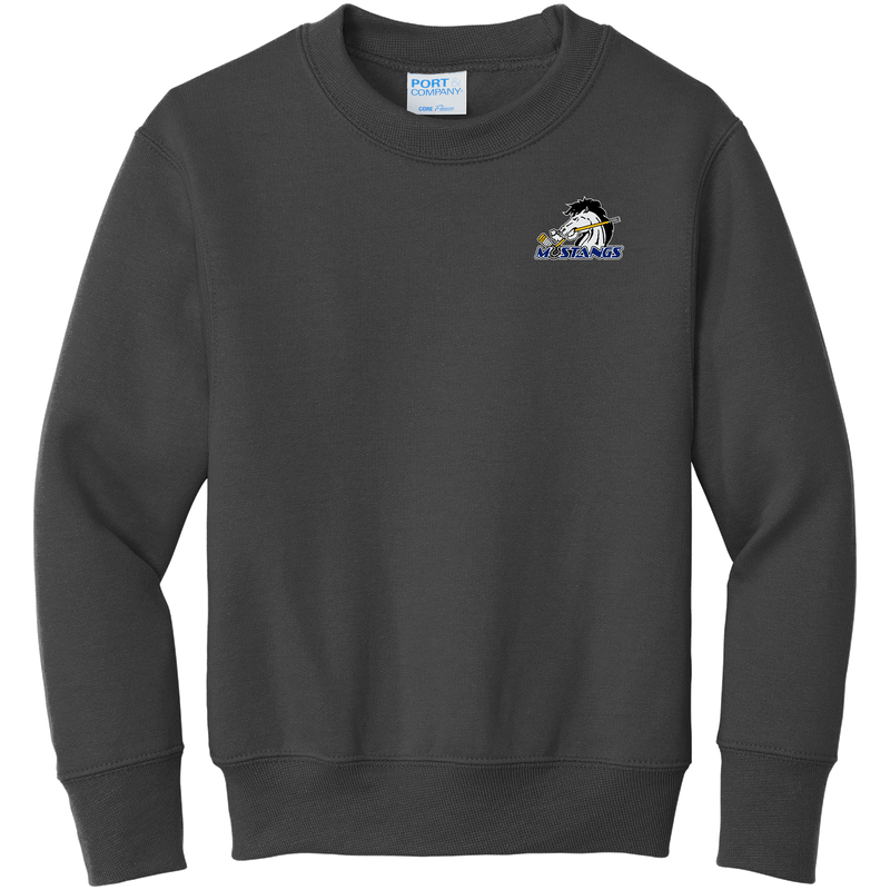 Mid-State Mustangs Youth Core Fleece Crewneck Sweatshirt