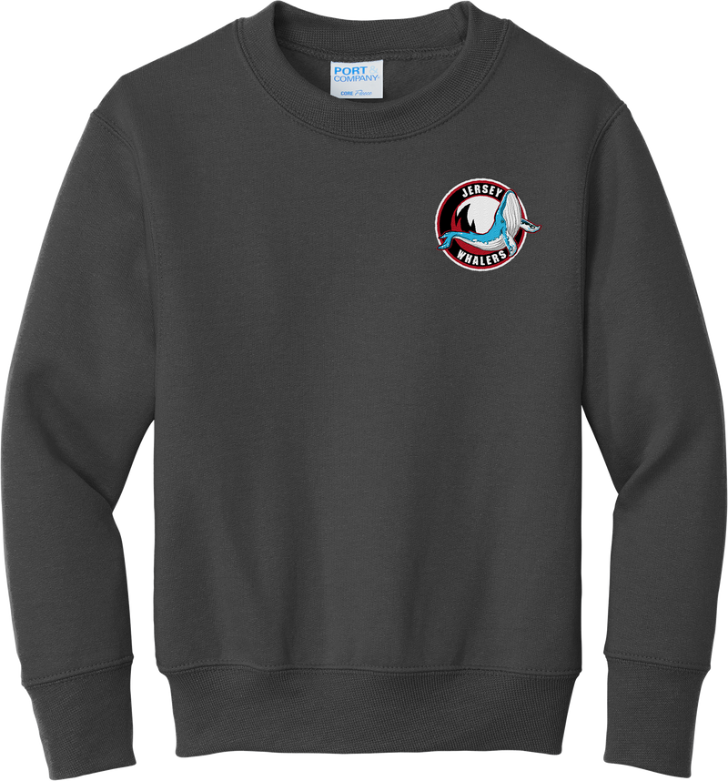 Jersey Shore Whalers Youth Core Fleece Crewneck Sweatshirt