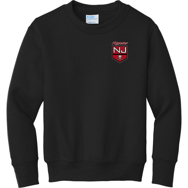 NJ Raiders Youth Core Fleece Crewneck Sweatshirt