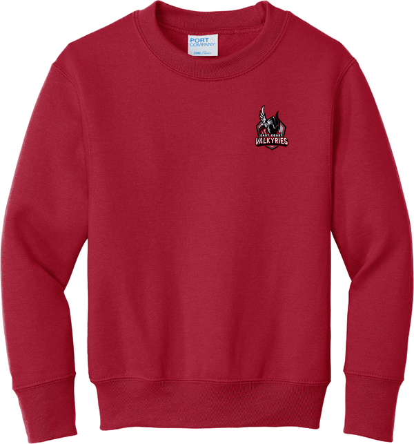 NJ Valkyries Youth Core Fleece Crewneck Sweatshirt