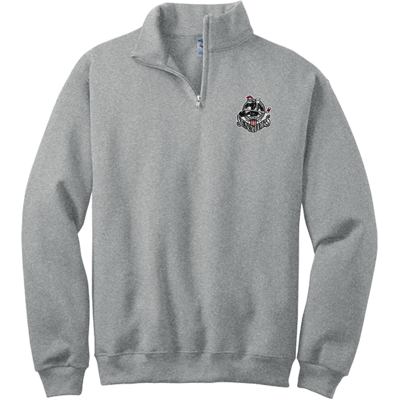 Grundy Senators NuBlend 1/4-Zip Cadet Collar Sweatshirt