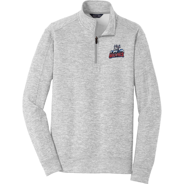 Hartford Jr. Wolfpack PosiCharge Electric Heather Fleece 1/4-Zip Pullover