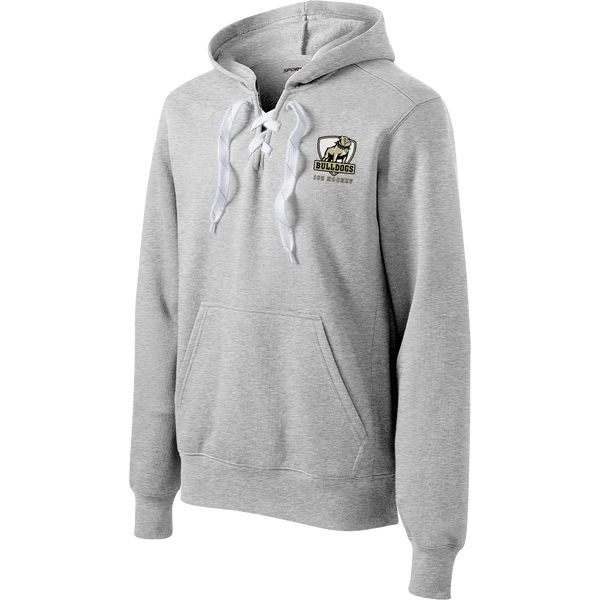 HVM Bulldogs Lace Up Pullover Hooded Sweatshirt