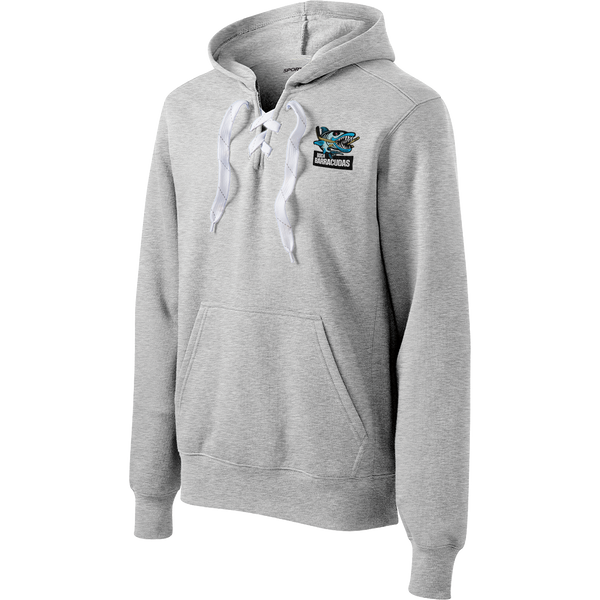 Boca Barracudas Lace Up Pullover Hooded Sweatshirt