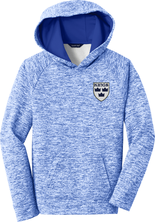 North Jersey Kings Youth PosiCharge Electric Heather Fleece Hooded Pullover