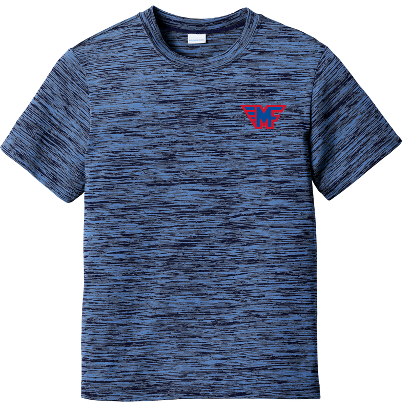 Mid-Fairfield Youth PosiCharge Electric Heather Tee