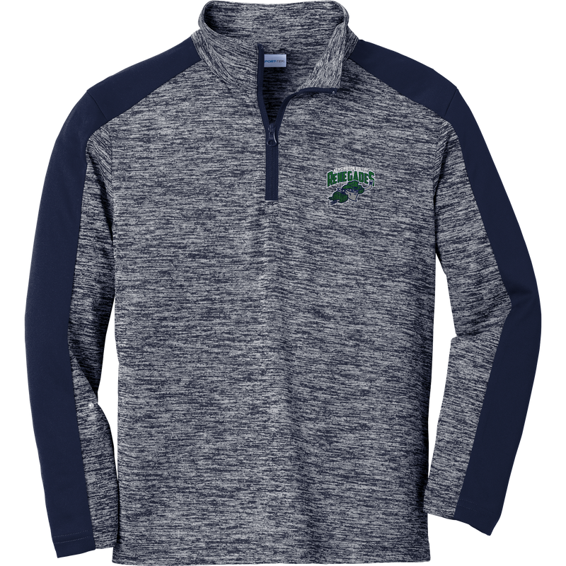 Kensington Valley Renegades Youth PosiCharge Electric Heather Colorblock 1/4-Zip Pullover