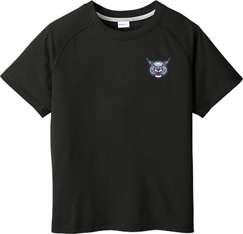 CT Bobcats Youth PosiCharge Tri-Blend Wicking Raglan Tee