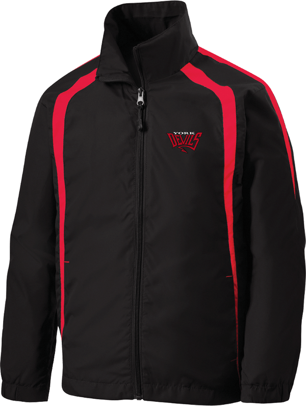 York Devils Youth Colorblock Raglan Jacket