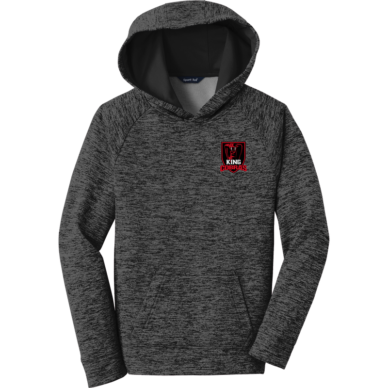 King Cobras Youth PosiCharge Electric Heather Fleece Hooded Pullover