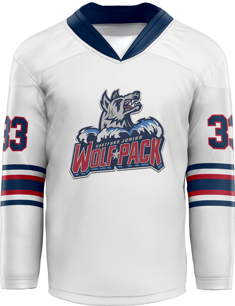 Hartford Jr. Wolfpack Split Season Adult Player Hybrid Jersey